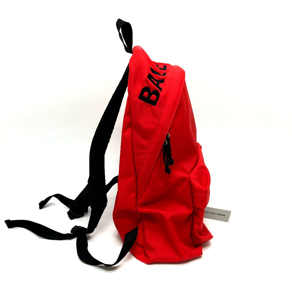 BALENCIAGA Backpack 507460 Nylon Red logo Women(Unisex) Used Authentic