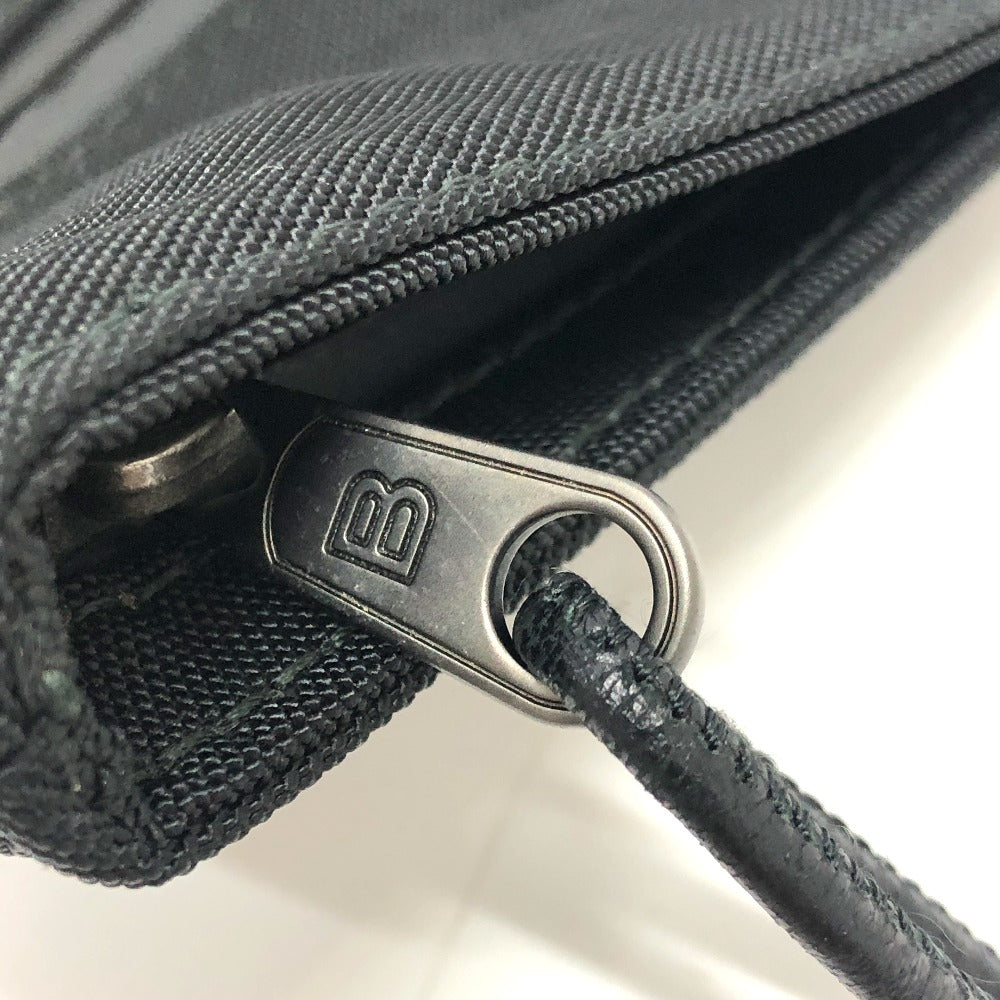 BALENCIAGA Clutch bag 459745 Nylon black SINNERS logo mens Used Authentic