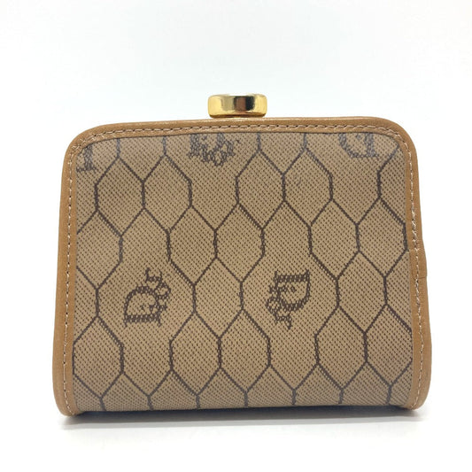 Dior Coin case leather Brown Overall handle Women Used Authentic
