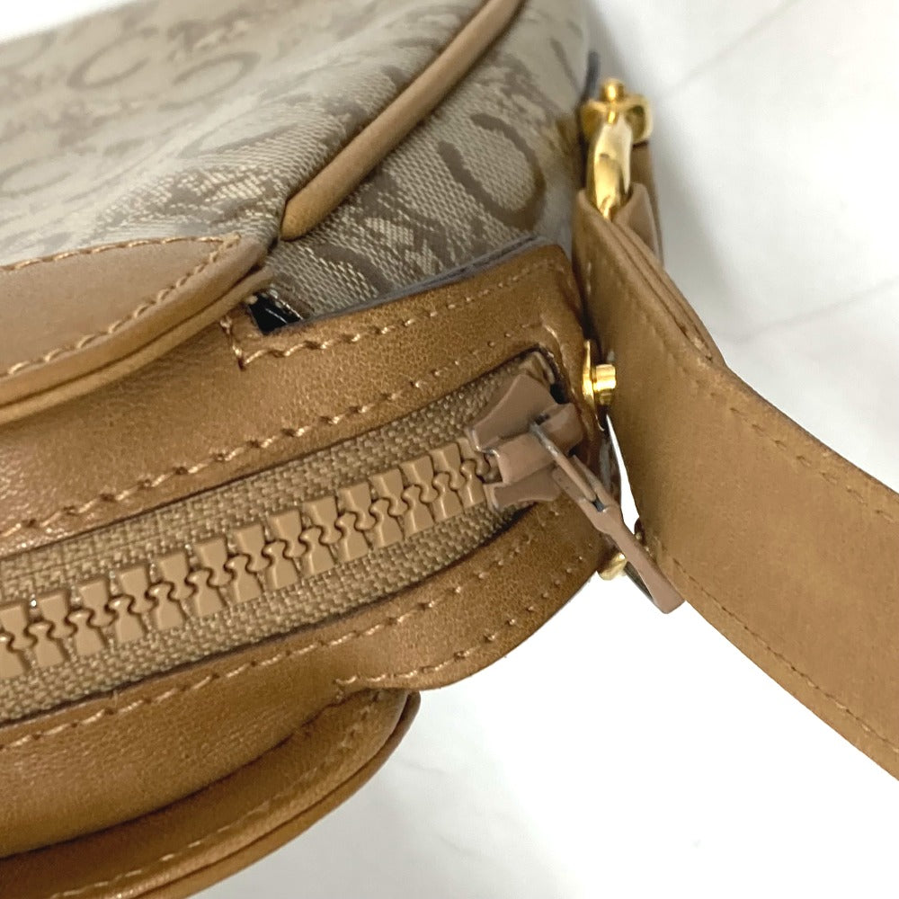CELINE Shoulder Bag PVC / Leather beige C Macadam Women Used Authentic
