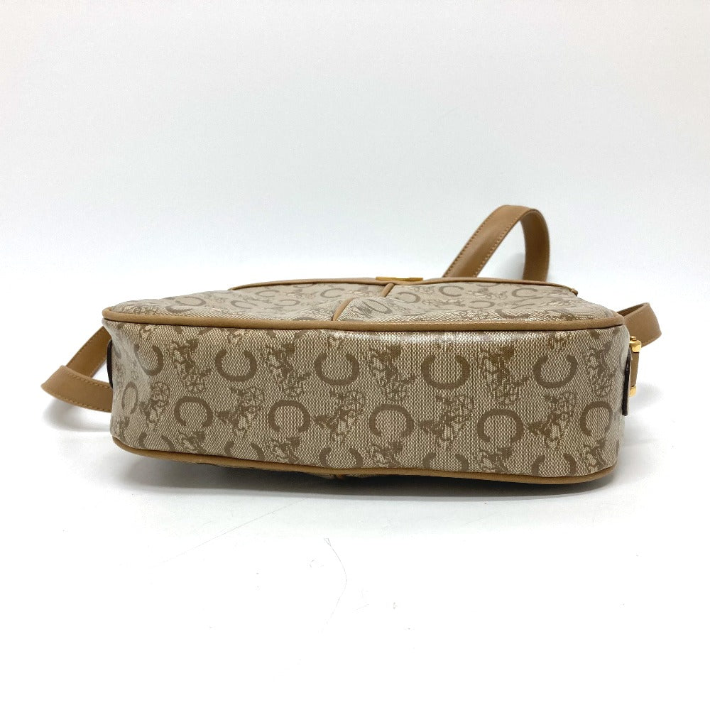 CELINE Shoulder Bag PVC / Leather beige C Macadam Women Used Authentic