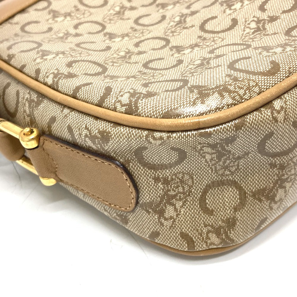 CELINE Shoulder Bag PVC / Leather beige C Macadam Women Used Authentic