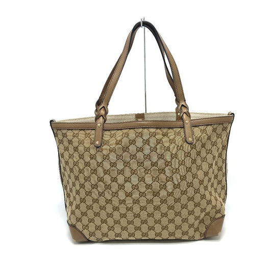 GUCCI Tote Bag 247209 GG canvas Beige x Brand GG canvas Women Used Authentic