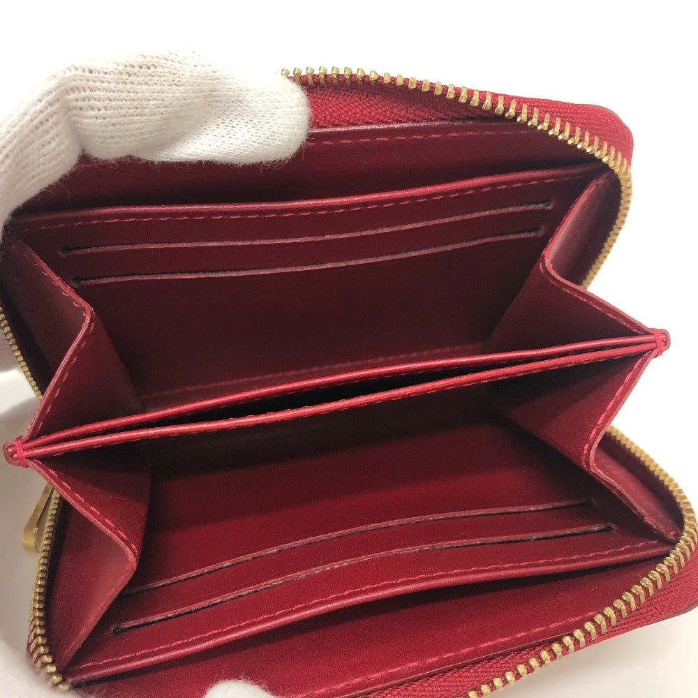 LOUIS VUITTON Coin case M93608 Monogram Vernis Pomdamul Zip around purse