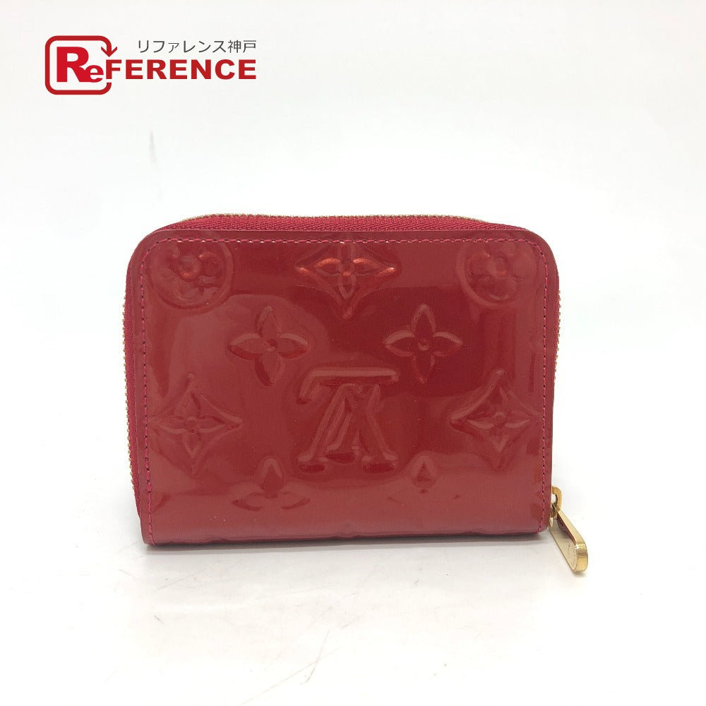 LOUIS VUITTON Coin case M93608 Monogram Vernis Pomdamul Zip around purse