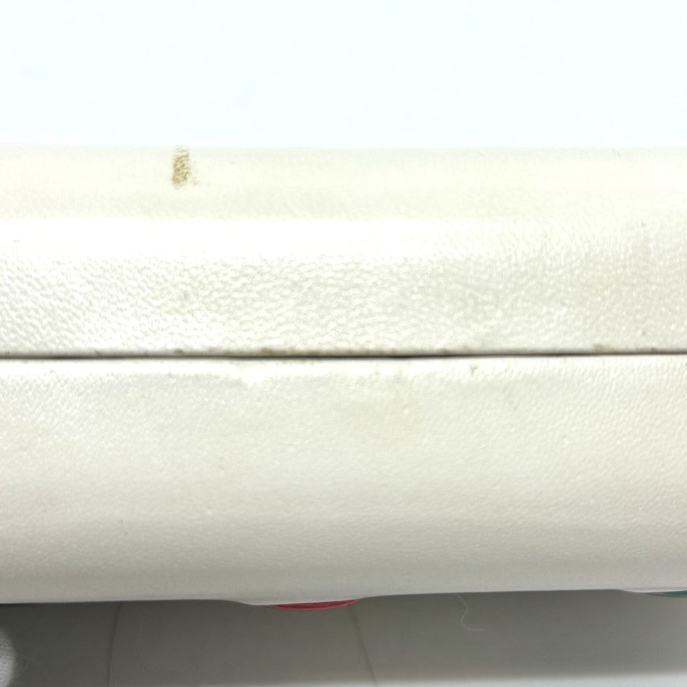 LOEWE Pouch leather Brown Tricolor Women Used Authentic