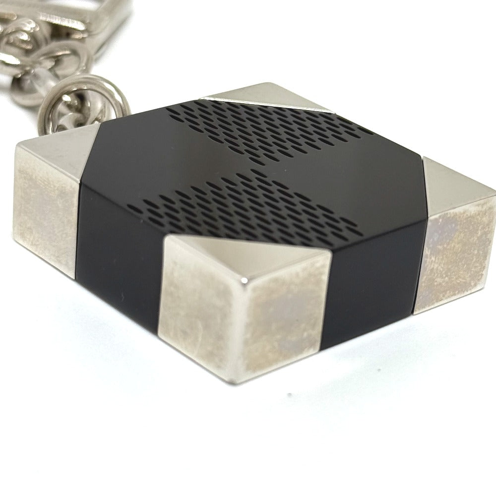 LOUIS VUITTON Bag charm M66356 plastic black Porte Cle_Damier Ebene Women Used Authentic
