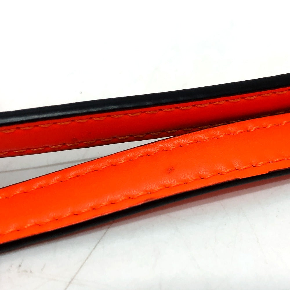 Valentino Folded wallet leather Orange VLTN logo Women Used Authentic
