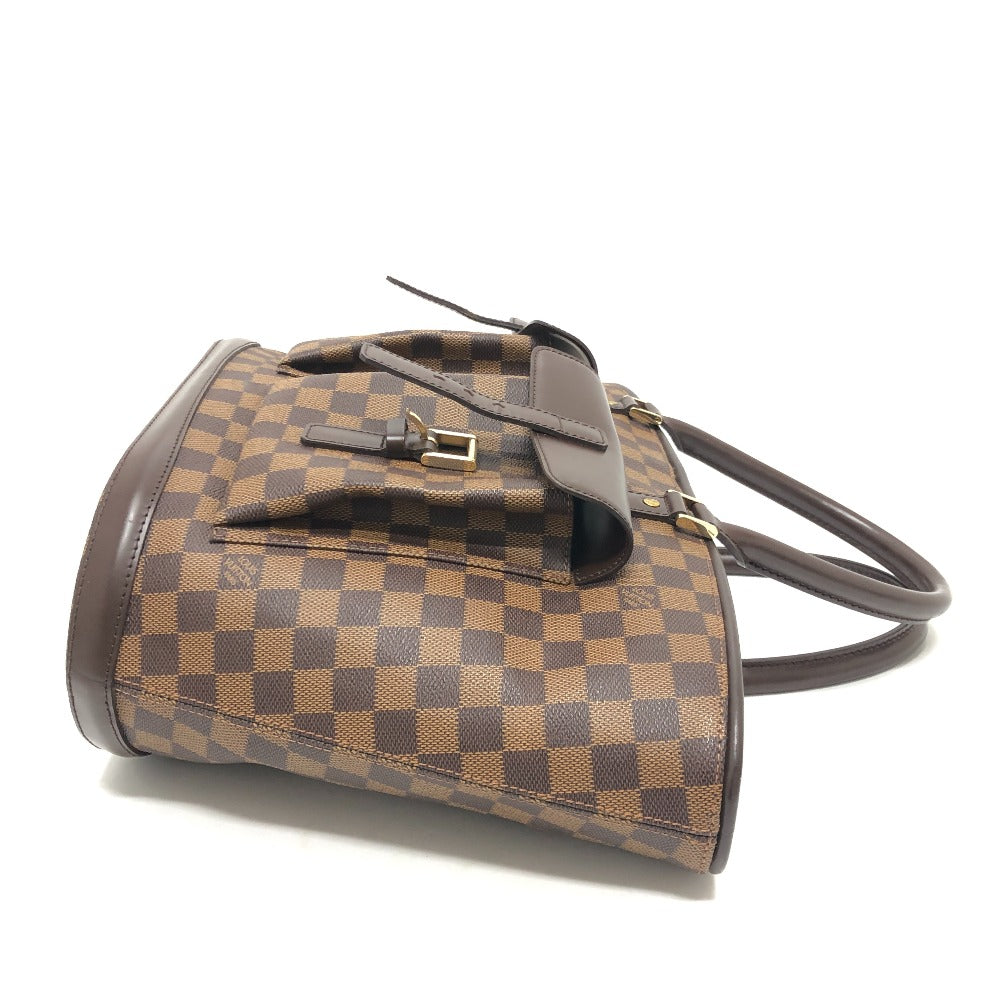 LOUIS VUITTON Tote Bag N51120 Damier canvas Brown Manosque GM Women Used Authentic