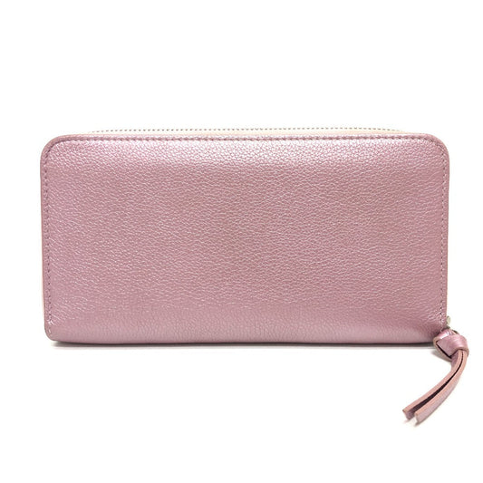 LOUIS VUITTON Long Wallet Purse M69812 leather pink Zippy Rock Me Women Used Authentic