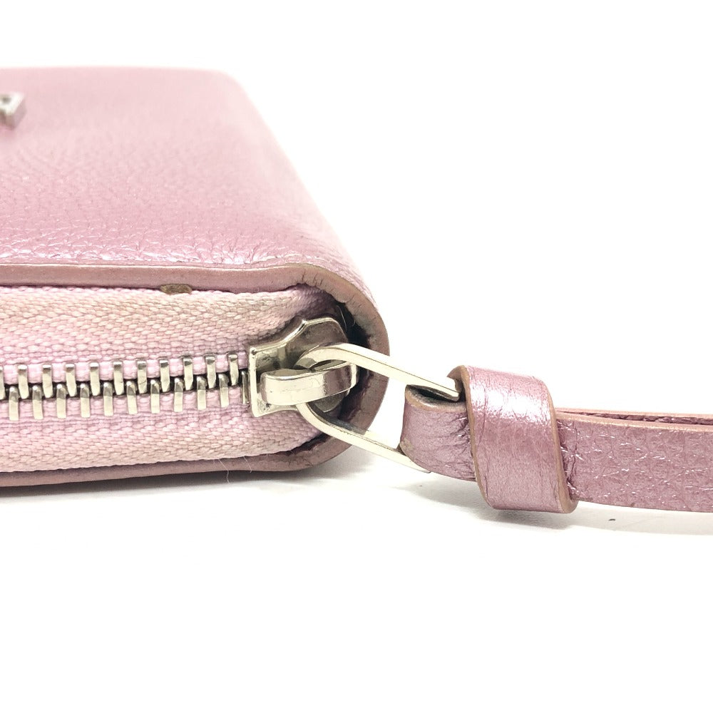 LOUIS VUITTON Long Wallet Purse M69812 leather pink Zippy Rock Me Women Used Authentic