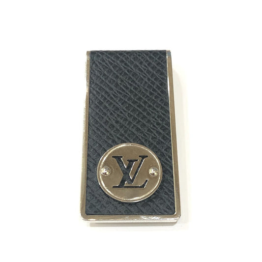 LOUIS VUITTON Money clip M63069 metal black Pansapieneo LV Club mens Used Authentic
