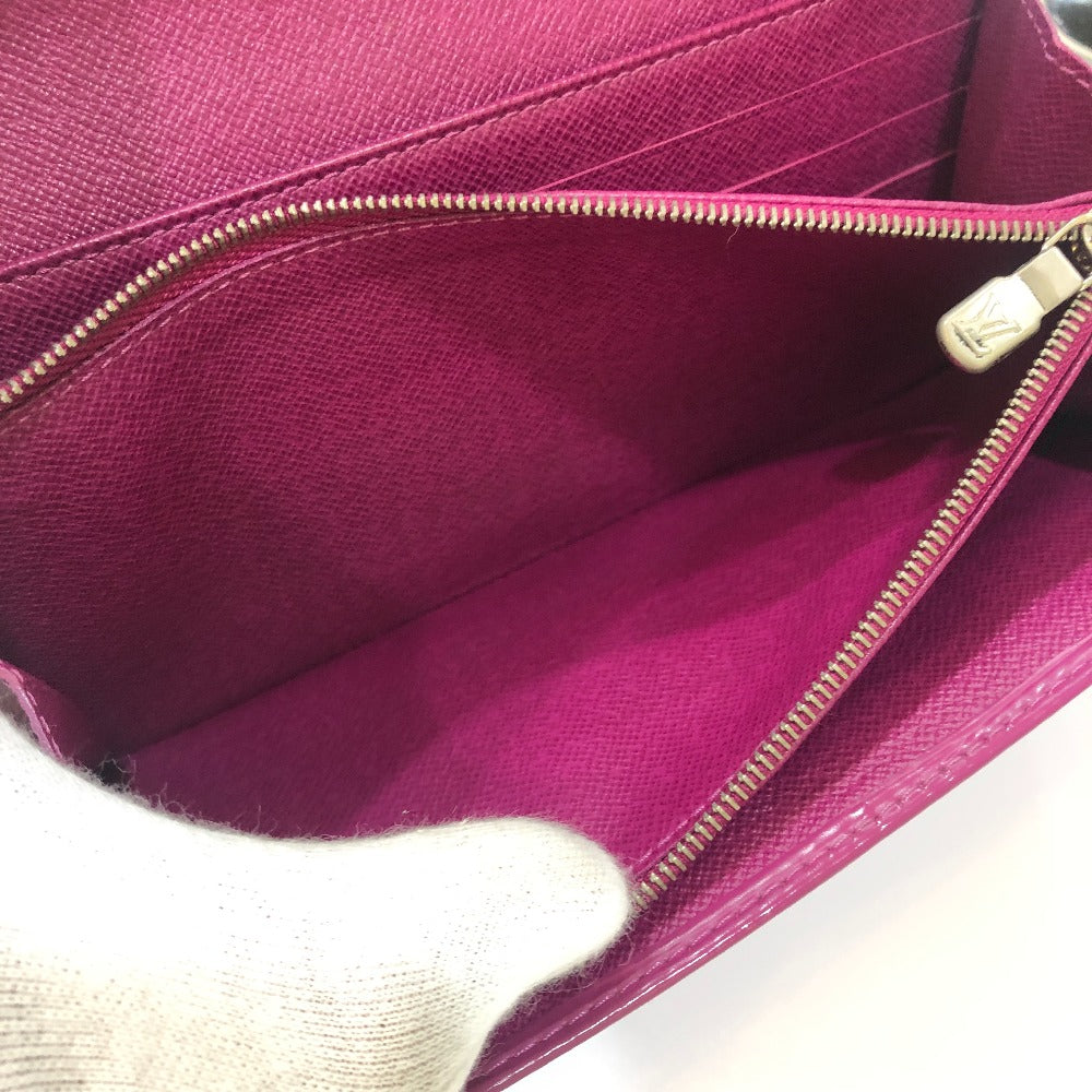 LOUIS VUITTON Long Wallet Purse M60317 Epi Leather purple Portefeuille Sarah Women Used Authentic