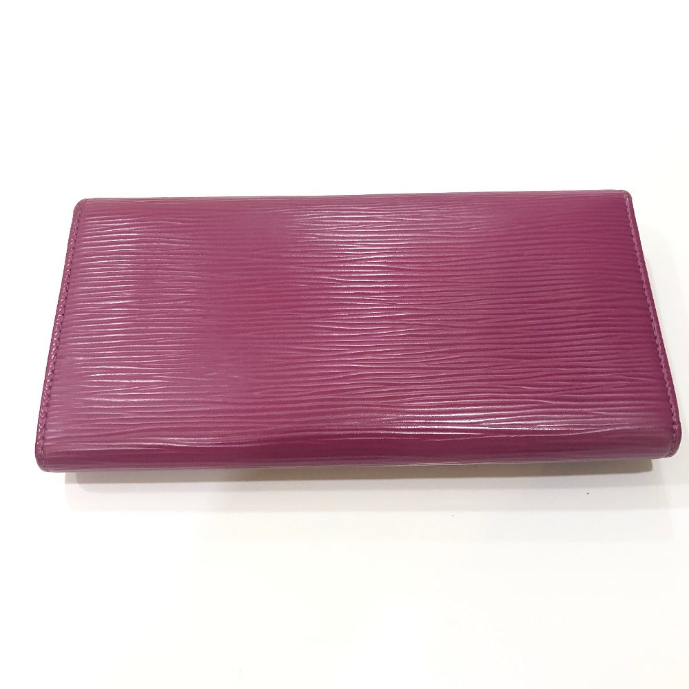 LOUIS VUITTON Long Wallet Purse M60317 Epi Leather purple Portefeuille Sarah Women Used Authentic