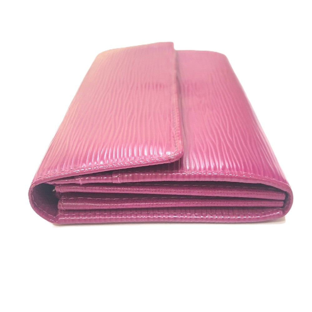 LOUIS VUITTON Long Wallet Purse M60317 Epi Leather purple Portefeuille Sarah Women Used Authentic