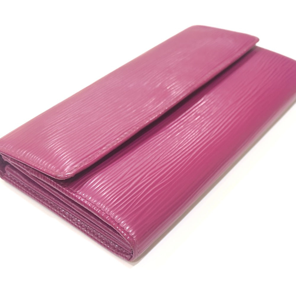 LOUIS VUITTON Long Wallet Purse M60317 Epi Leather purple Portefeuille Sarah Women Used Authentic