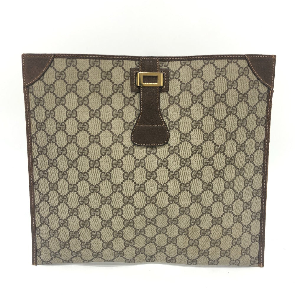 GUCCI business bag GG Supreme Canvas Brown Old Gucci