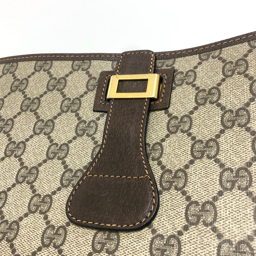 GUCCI business bag GG Supreme Canvas Brown Old Gucci