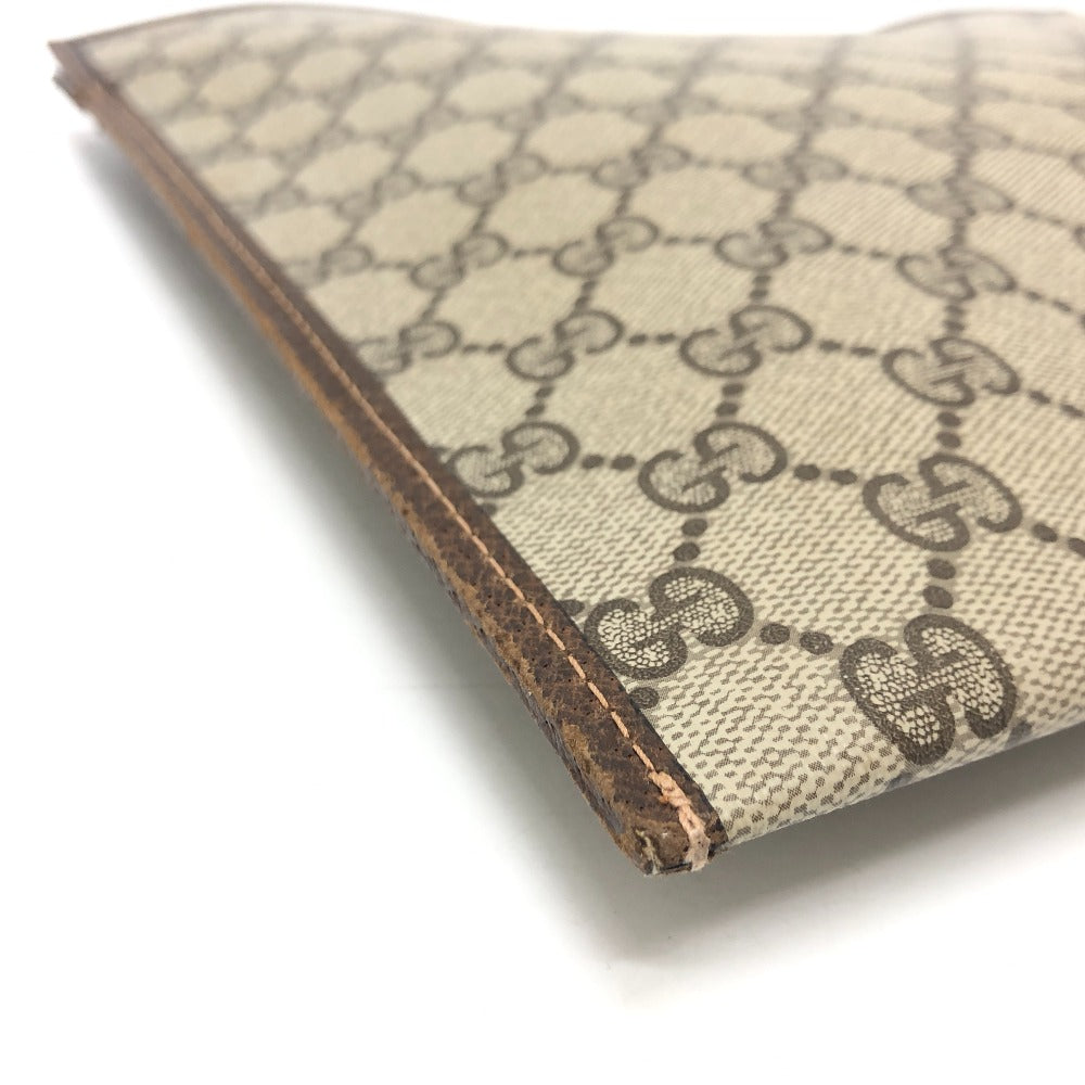 GUCCI business bag GG Supreme Canvas Brown Old Gucci