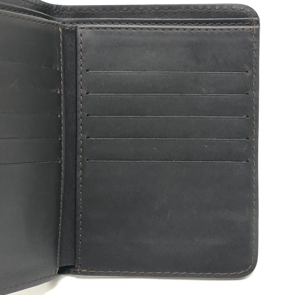 LOUIS VUITTON Folded wallet leather Brown Utah