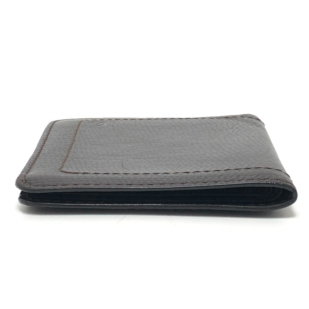 LOUIS VUITTON Folded wallet leather Brown Utah