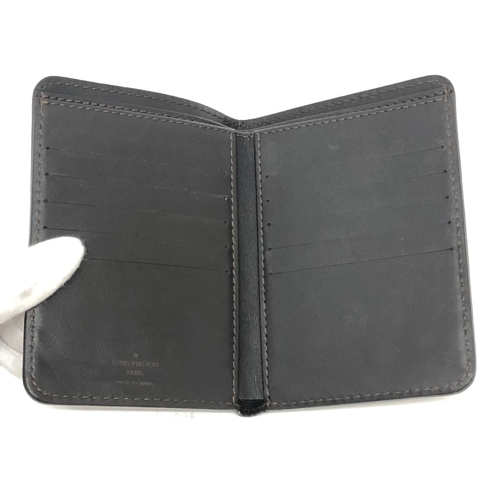LOUIS VUITTON Folded wallet leather Brown Utah