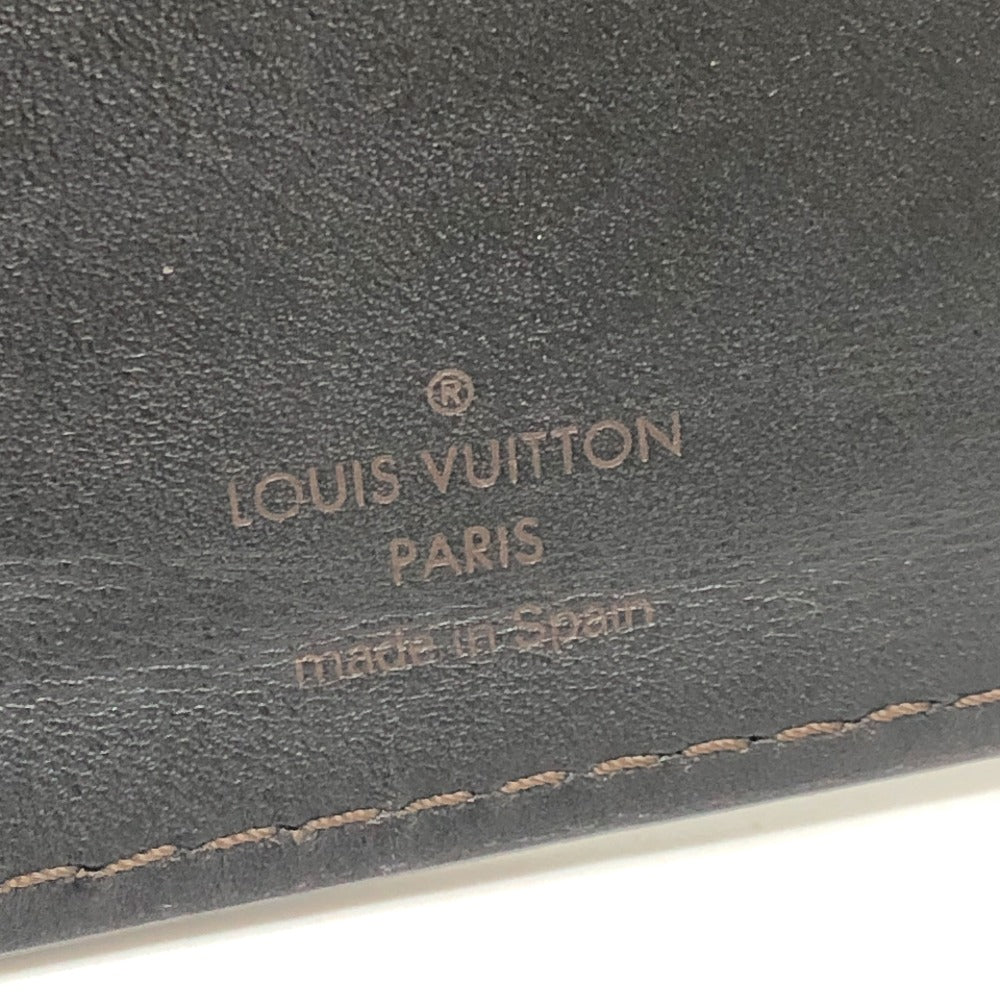 LOUIS VUITTON Folded wallet leather Brown Utah