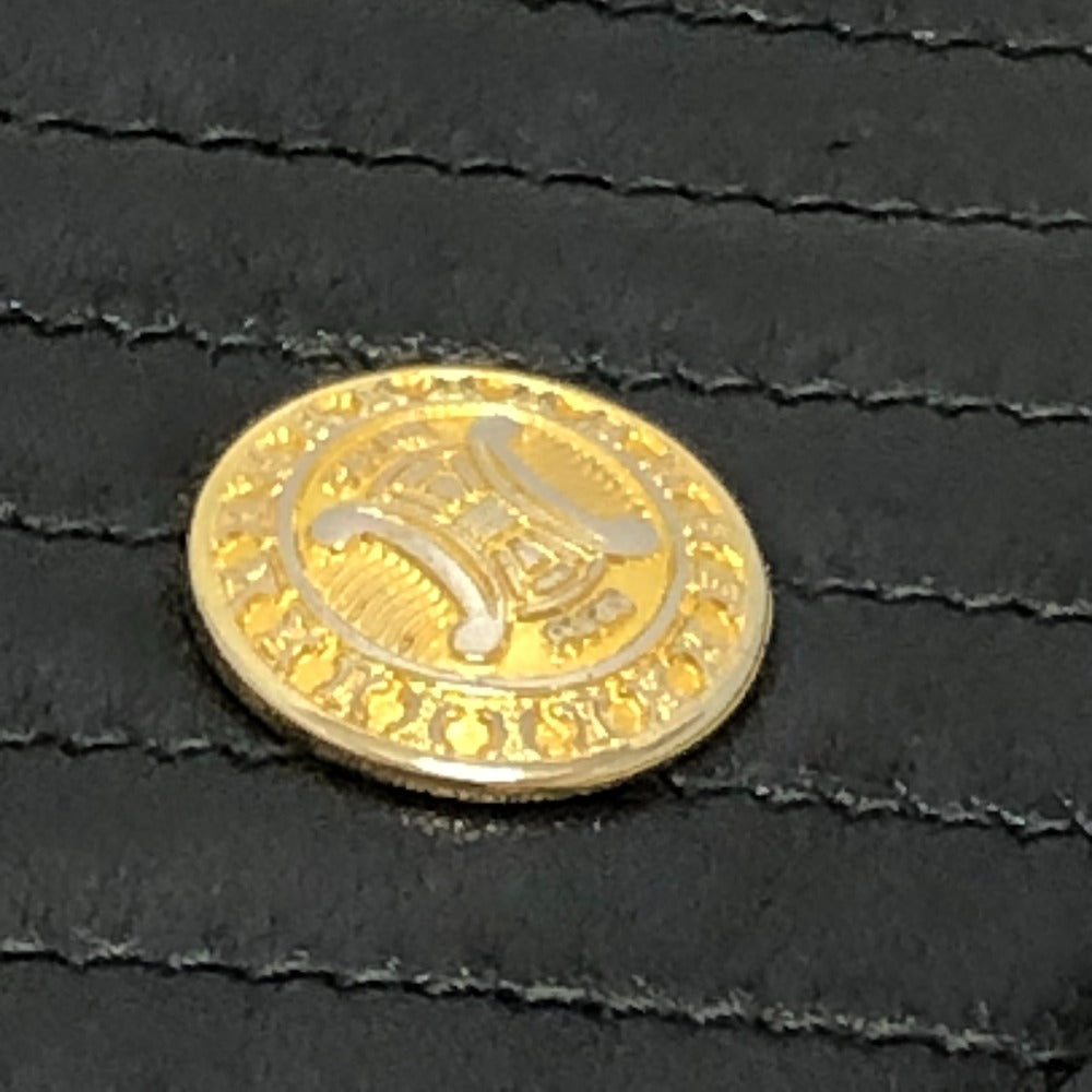 CELINE Shoulder Bag leather black logo