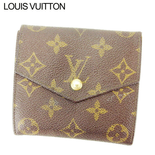 LOUIS VUITTON Bifold Wallet M61660 Brown beige gold Portonebi (old type)