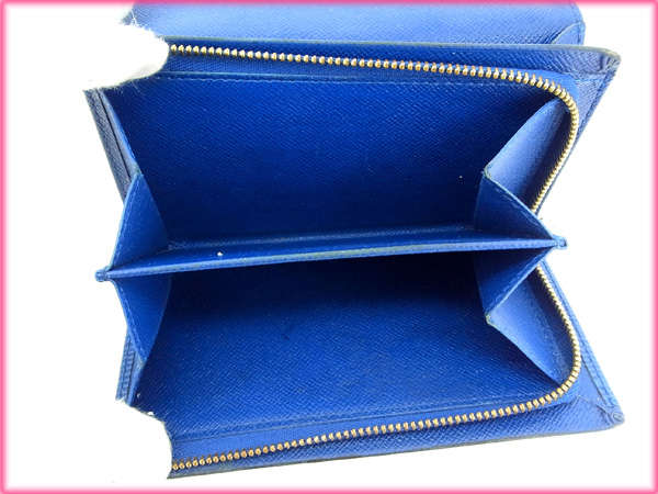 LOUIS VUITTON Long Wallet Purse M61730 blue Portonebi Tresol