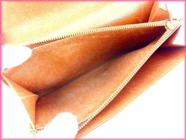 LOUIS VUITTON Long Wallet Purse M61725 Brown /Pochette Porte Monnaie Credit (old model)