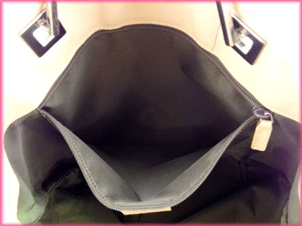 GUCCI Tote Bag GG canvas beige