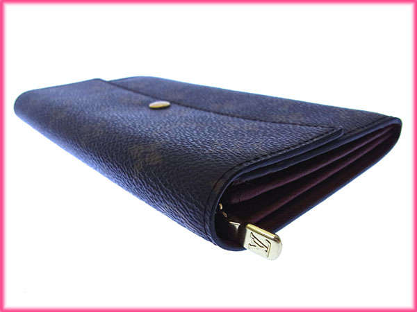 LOUIS VUITTON Long Wallet Purse M61725 Brown Pochette Porto Monécredi