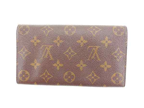 LOUIS VUITTON Long Wallet Purse M61724 Brown Pochette Porto Monécredi