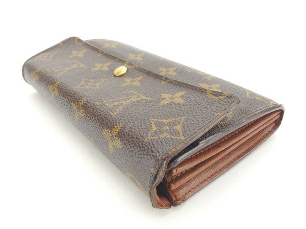 LOUIS VUITTON Long Wallet Purse M61726 Brown Pochette Porto Monécredi