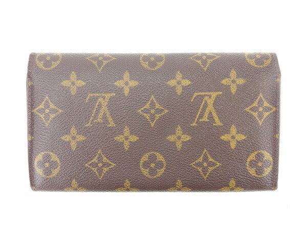 LOUIS VUITTON Long Wallet Purse M61725 Brown Pochette Porto Monécredi