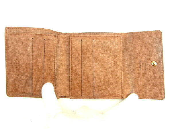 LOUIS VUITTON Bifold Wallet M61652 Brown Porte Monnaie Billets Cartes Credit