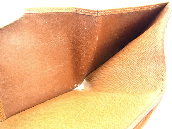 LOUIS VUITTON Bifold Wallet M61652 Brown Porte Monnaie Billets Cartes Credit