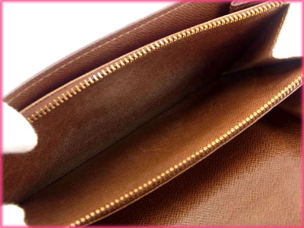 LOUIS VUITTON Long Wallet Purse M61725 Brown /Pochette Porte Monnaie Credit