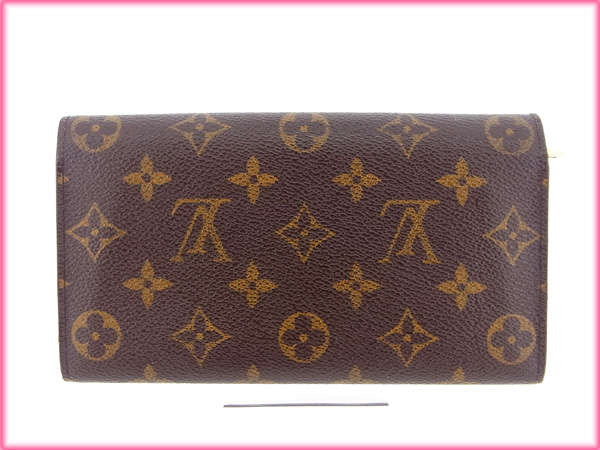 LOUIS VUITTON Long Wallet Purse M61725 Brown /Pochette Porte Monnaie Credit
