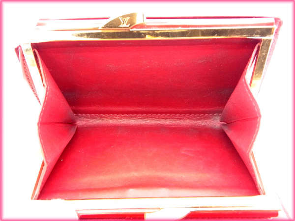 LOUIS VUITTON Bifold Wallet M91980 Red /Porte Monnaie Biennois