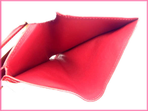 LOUIS VUITTON Bifold Wallet M91980 Red /Porte Monnaie Biennois
