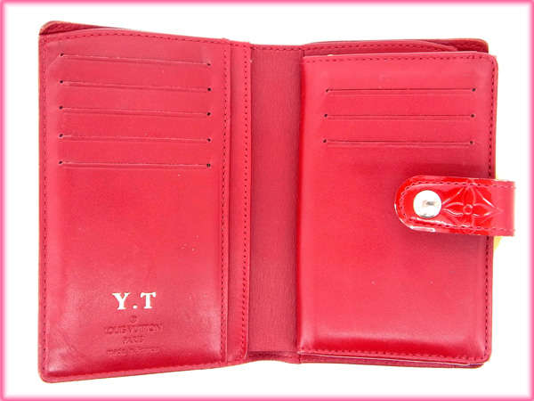 LOUIS VUITTON Bifold Wallet M91980 Red /Porte Monnaie Biennois