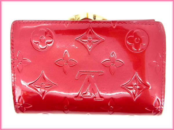 LOUIS VUITTON Bifold Wallet M91980 Red /Porte Monnaie Biennois