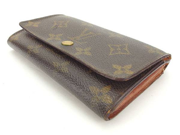 LOUIS VUITTON Bifold Wallet M61735 Brown Porto Monezup