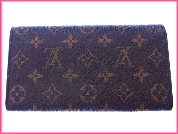 LOUIS VUITTON Long Wallet Purse M61725 Brown Pochette Porto Monécredi