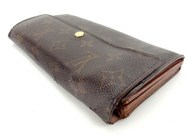 LOUIS VUITTON Long Wallet Purse M61726 Brown Pochette Porto Monécredi