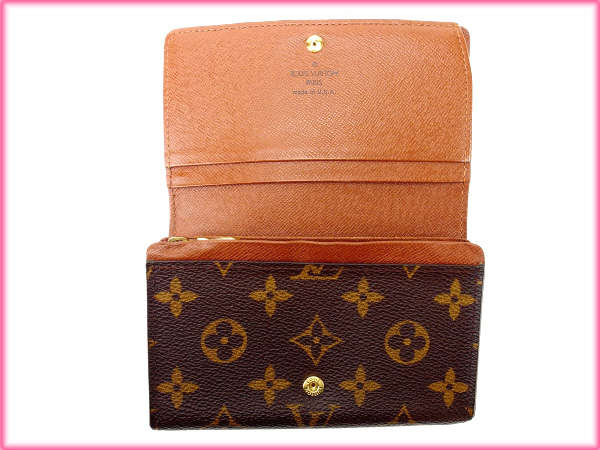 LOUIS VUITTON Long Wallet Purse M61730 Brown /Porte Monnaie-Viet-Trésor