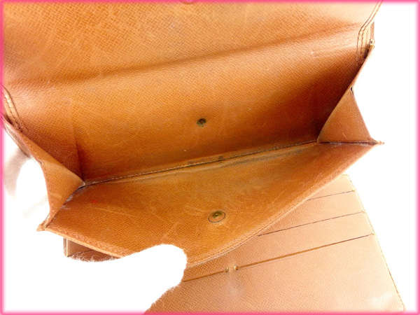 LOUIS VUITTON Tri-fold wallet M61217 Brown /Porte Tresor International