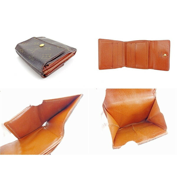 LOUIS VUITTON Bifold Wallet M61652 Brown Porte Monnaie Billets Cartes Credit